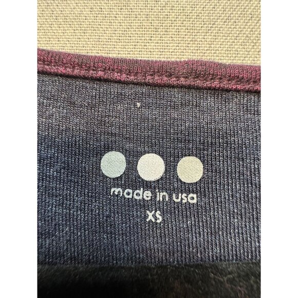 Three Dots Women's Knit Sweater Dress Short Sleeve Stretch Size XS Navy - Picture 2 of 10